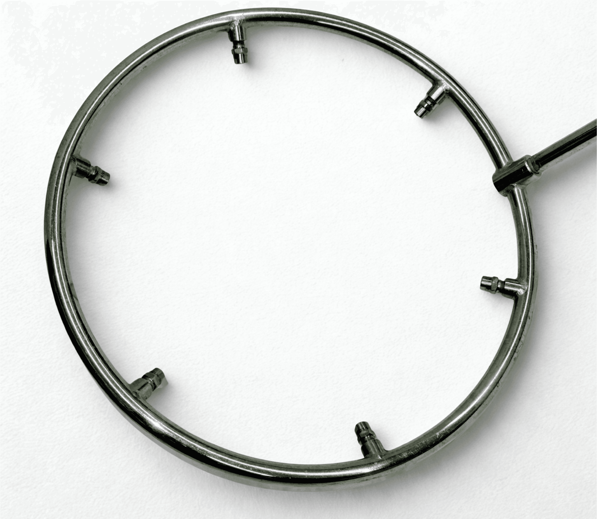 HALO360 stainless steel cleaning ring, close up